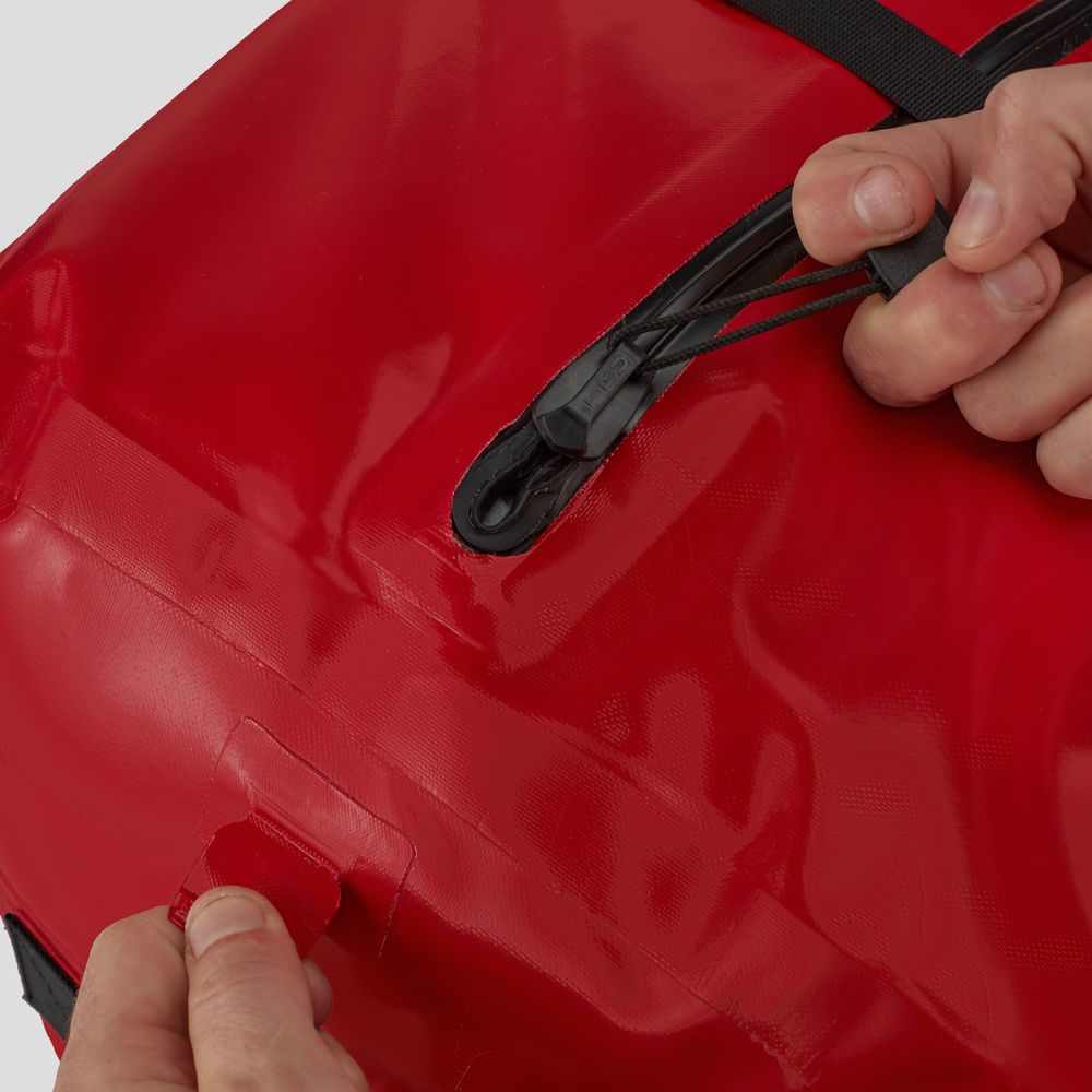 Featuring the Expedition DriDuffel dry bag manufactured by NRS shown here from a fourth angle.
