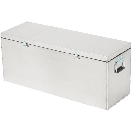 Made from marine-grade aluminum, the NRS Raft Drybox is a rectangular storage solution with strong handles and lockable front latches, offering watertight storage for your essentials.