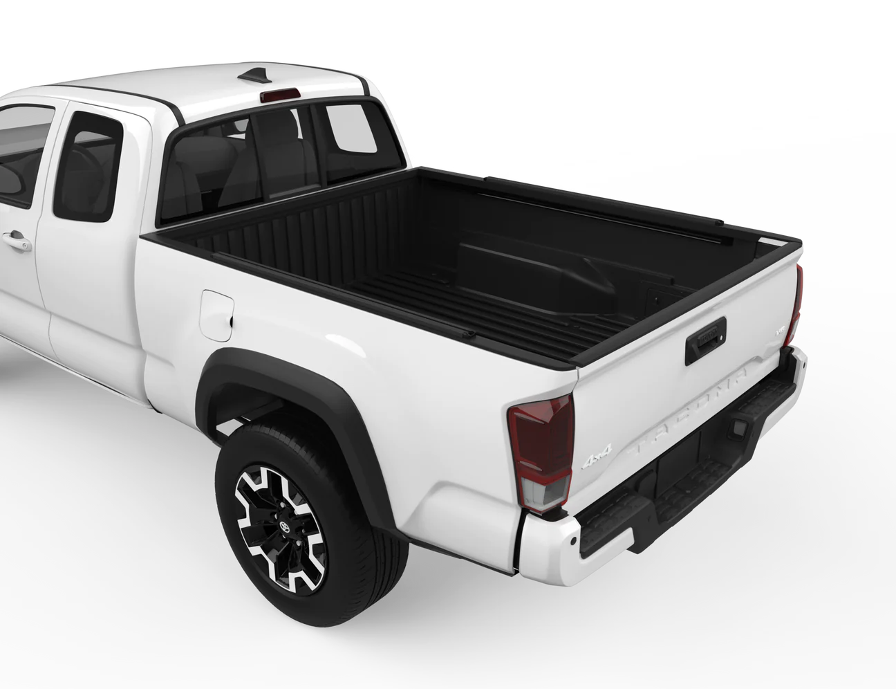 a white 2019 Yakima HD Tracks w/CapNuts pickup truck.