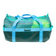 The Immersion Research World Class Gear Bag is teal and green with light blue handles and trim, a ventilated mesh top for breathability, and a small rectangular front logo.