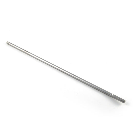 The Mast Rod - V2 / GT by Hobie is a long, cylindrical metal rod with a smooth surface and a flat end, resembling the sleek design of Mirage drives. The rod is silver in color and positioned diagonally against a white background.