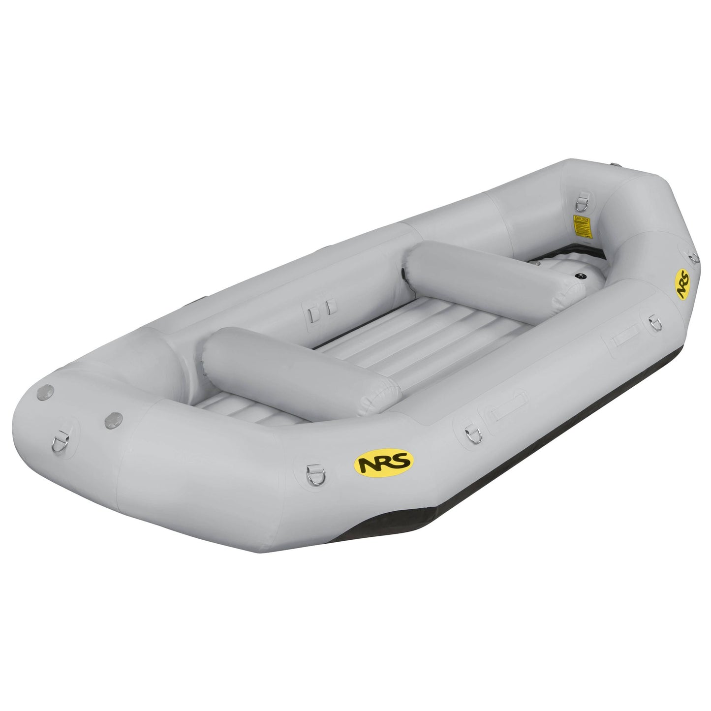 The NRS Otter Series Rafts, made with durable Pennel Orca fabric and yellow NRS logos, offer multiple air chambers and internal seating for outfitter-grade water adventures.
