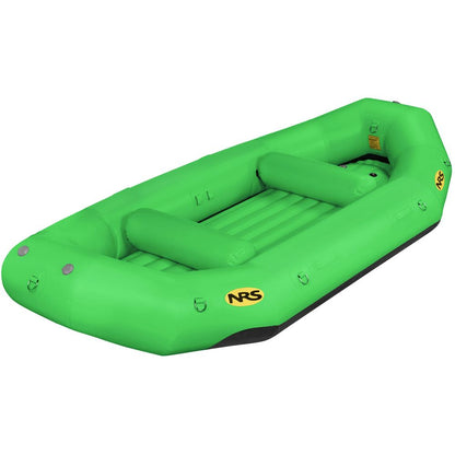 NRS Otter Series inflatable raft, made from Pennel Orca fabric with two inflated seats and the NRS logo, delivers outfitter-grade performance.