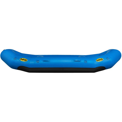 The NRS Otter Series Rafts, featuring a blue inflatable design with a black base and side logos, are crafted from Pennel Orca fabric for outfitter-grade performance on all your adventures.