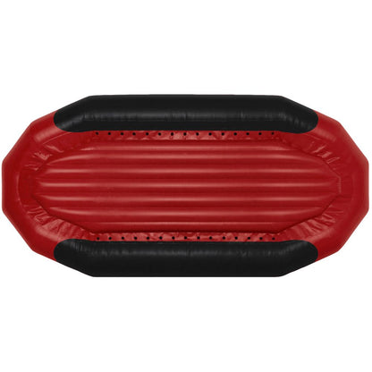 The NRS Otter Series Rafts feature a red and black inflatable design with a ribbed surface and sleek black accents. Made from Pennel Orca fabric, they deliver outfitter-grade performance.