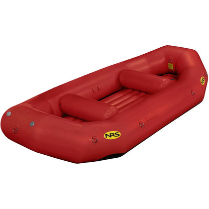 The NRS Otter Series Rafts are outfitter-grade red inflatables with multiple air chambers, inner seats, and paddle holders. Made from durable Pennel Orca fabric, they're perfect for rafting or floating.