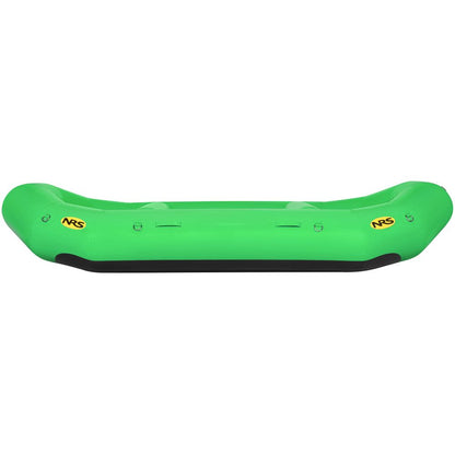 The bright green NRS Otter Series Raft features black accents and logos, delivering outfitter-grade performance. Built for adventure with durable Pennel Orca fabric.