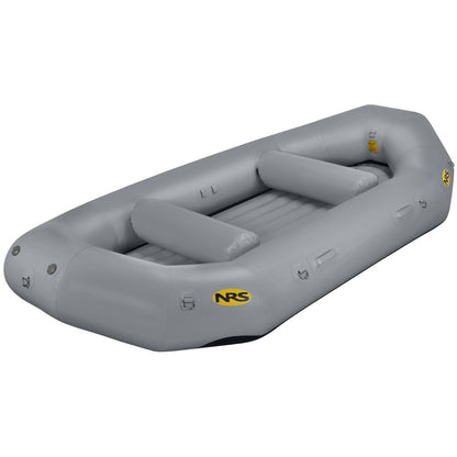 The NRS Otter Series Raft, built with durable Pennel Orca fabric and featuring multiple air chambers and side handles, promises outfitter-grade performance on a white background for any adventure.