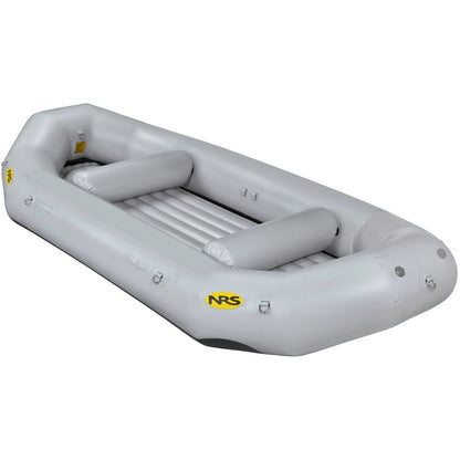 The Otter Series Rafts by NRS flaunt a yellow NRS logo and outfitter-grade performance. Made with durable Pennel Orca fabric, they feature a ribbed interior, inflatable seats, and multiple attachment points, highlighting the quality synonymous with NRS.