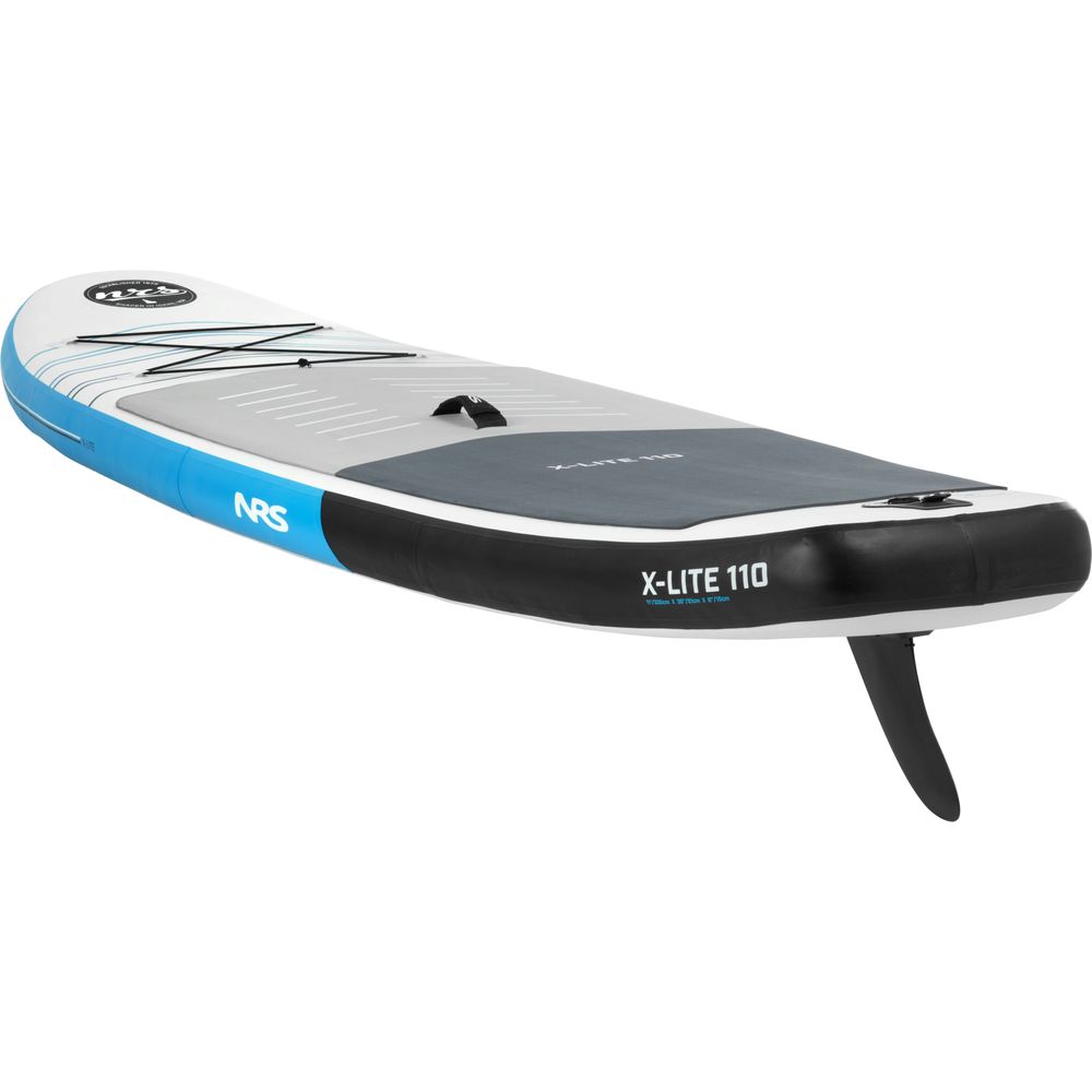 Featuring the X-Lite SUP Boards manufactured by NRS shown here from a fifteenth angle.