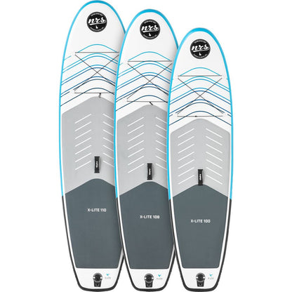 Featuring the X-Lite SUP Boards manufactured by NRS shown here from one angle.