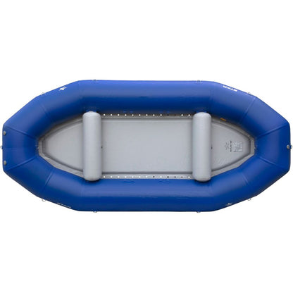 The NRS STAR Outlaw Rafts offer an affordable option for water enthusiasts, featuring a top view of a durable PVC blue inflatable raft with gray seating areas.