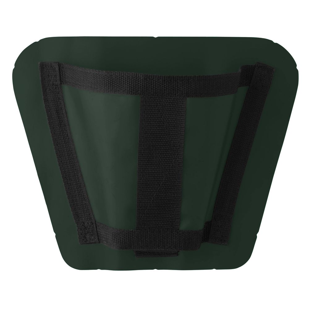 NRS STAR PVC Foot Cups are durable, green shield-shaped pads with black straps designed for heavy-duty use.