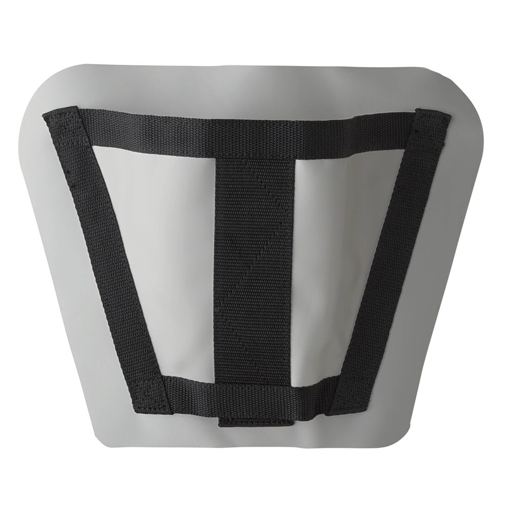 The STAR PVC Foot Cups by NRS feature a rectangular canvas with black straps in a T-shape, highlighting their heavy-duty construction on a plain white background.