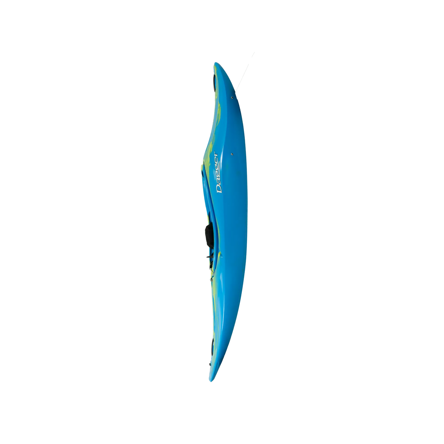 A Rewind XS kayak on a black background. (Brand Name: Dagger)