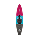 A Code kayak with a pink, blue, and black design. Brand name: Dagger.