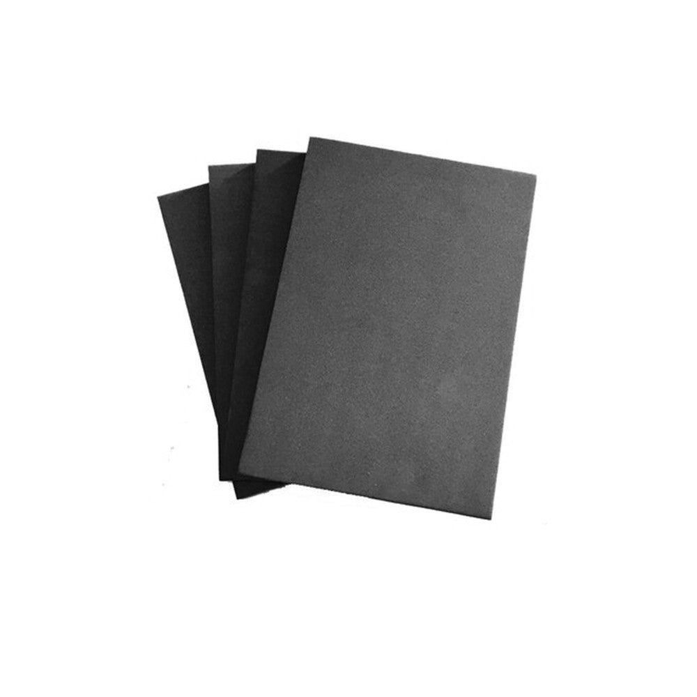 Four rectangular black Jackson Kayak Hip Pad Shim foam sheets, stacked on a white background.