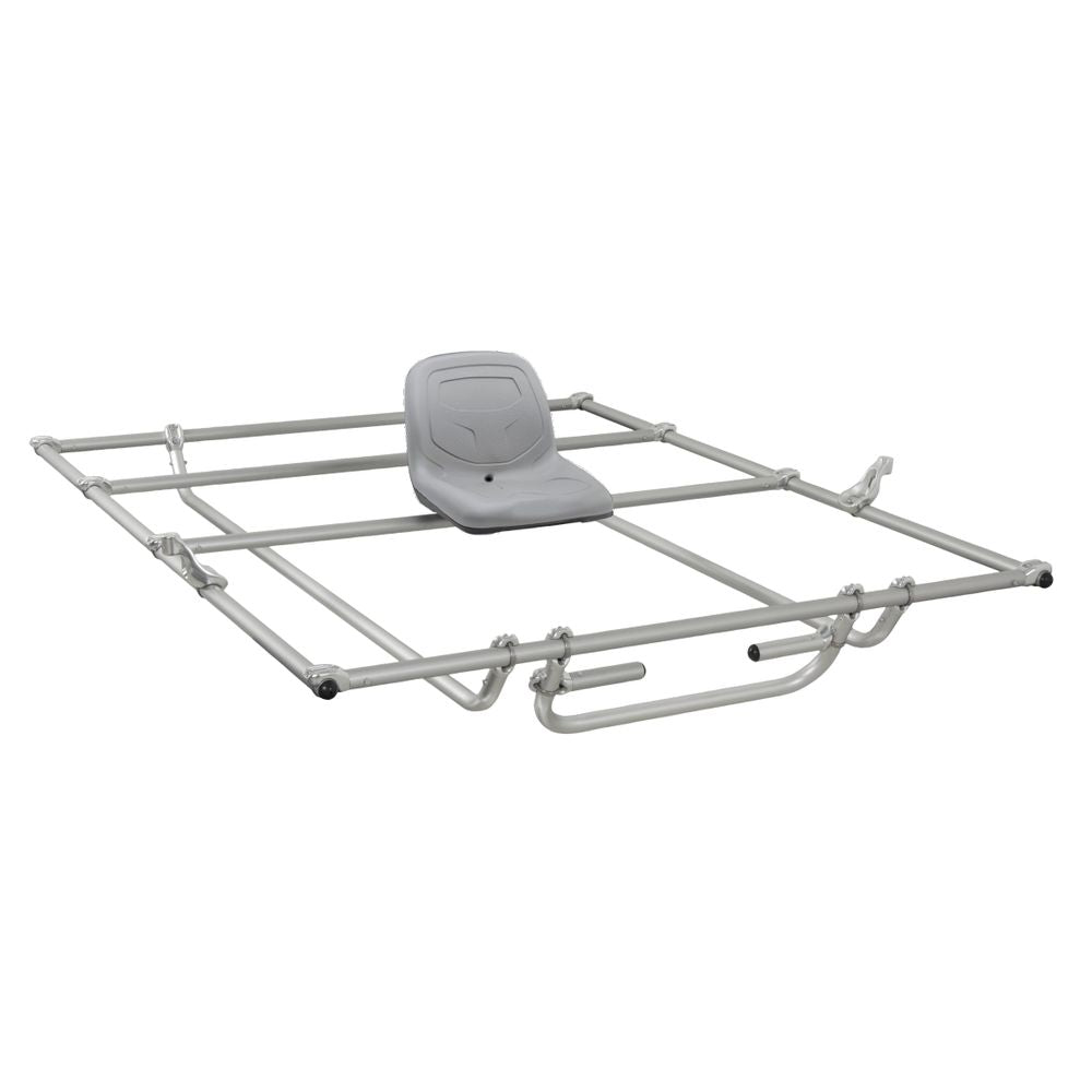 The NRS Sport Cat Frame features a durable metal and gray plastic seat, ideal for boosting comfort on any Sport Cat or AIRE Wave Destroyer cataraft. Perfect for watercraft enthusiasts looking for both style and resilience on the water.