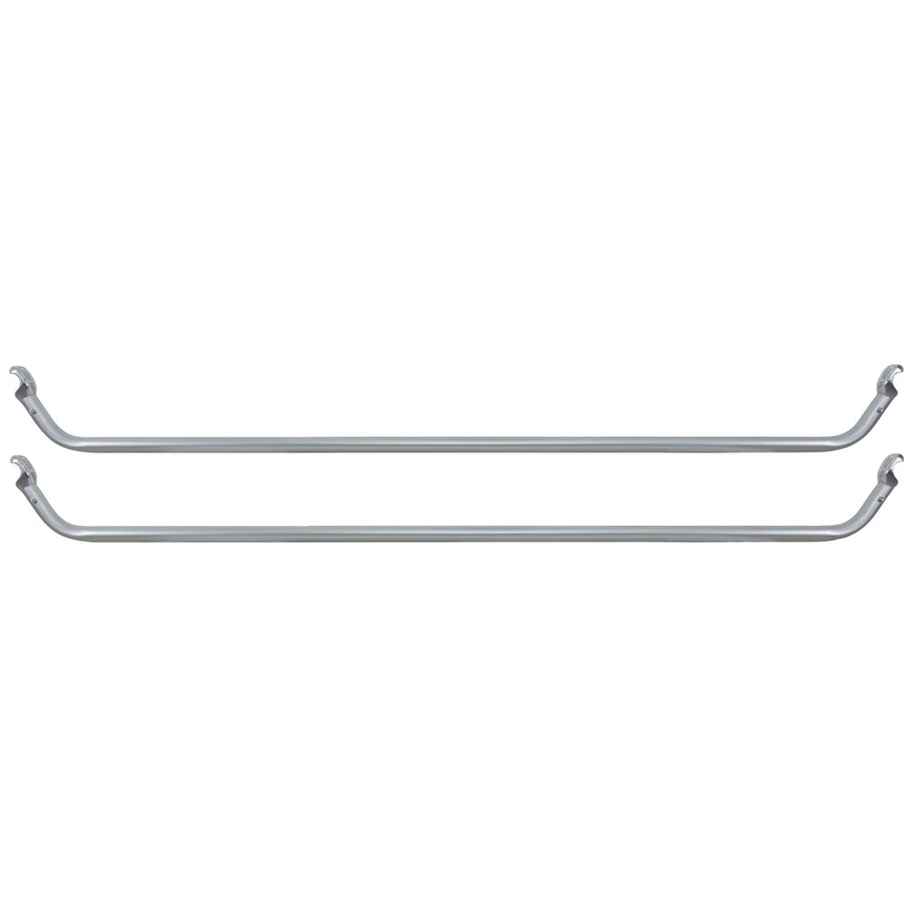 Two Sport Cat Drop Rails by NRS, featuring curved ends reminiscent of towel bars, set against a white backdrop.
