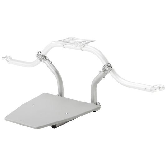 The NRS Frame Casting Platforms, featuring a flat base and dual metal arms, are crafted with durable HDPE construction. Designed to attach seamlessly to mobility devices, these platforms ensure reliable support and enhanced balance.