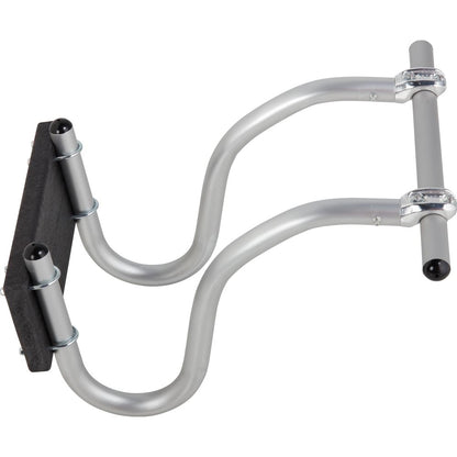 The NRS U-Style Raft Motor Mount features black padded supports and durable metal brackets, perfect for securely holding vessels in place.