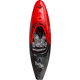 The Jackson Kayak Antix 3.0 in red and black, shown from above, highlights its patterned cockpit and seat—a versatile whitewater kayak designed for top performance.