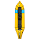 A yellow Alpacka Tango Tandem packraft.