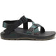 The Chaco ZCloud - Men's sandal features adjustable teal and black straps, an open toe, textured sole, and a visible Chaco logo. These comfortable sandals provide excellent support for hiking and any adventure.