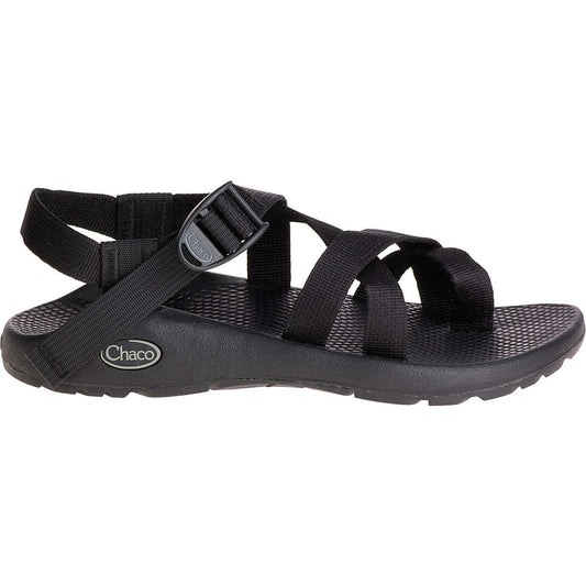 The Chaco Z2 Classic - Women's sandal in black features adjustable webbing straps, a toe loop, and a textured sole—ideal for women seeking durable hiking sandals.