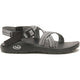 The Chaco ZCloud - Women's sandal is shown from the side in black, featuring adjustable straps, a textured footbed, and Cloud Cushioning against a white background.