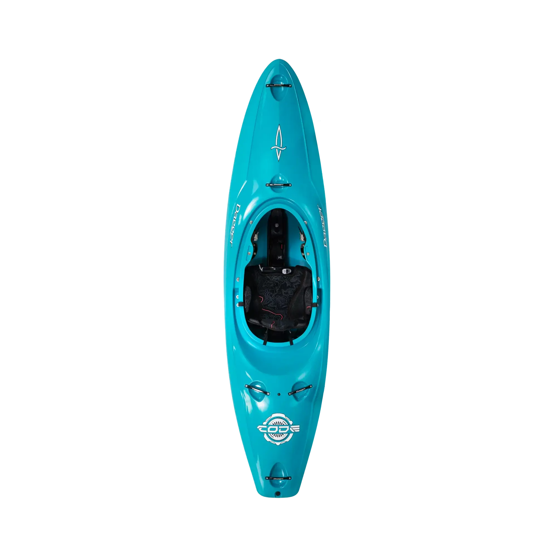 The Turquoise Dagger Code Creek whitewater kayak.