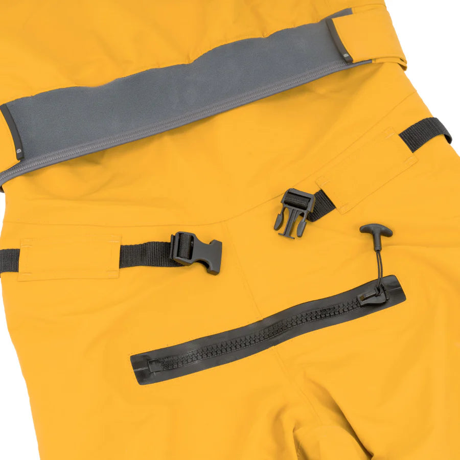The Immersion Research Devils Club Drysuit is a rear entry, durable drysuit built for expeditions