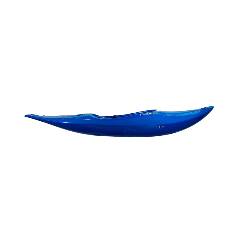 Dagger Indra Whitewater Kayak, Color Blue Smoke, Side Profile