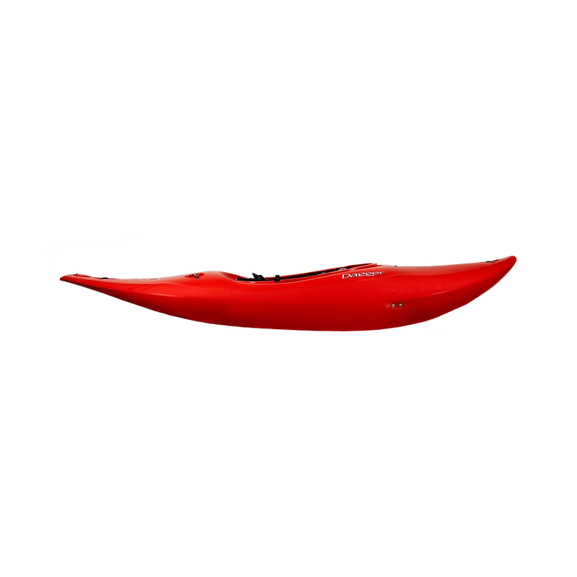 Dagger Indra Whitewater Kayak, Color Red, Side Profile