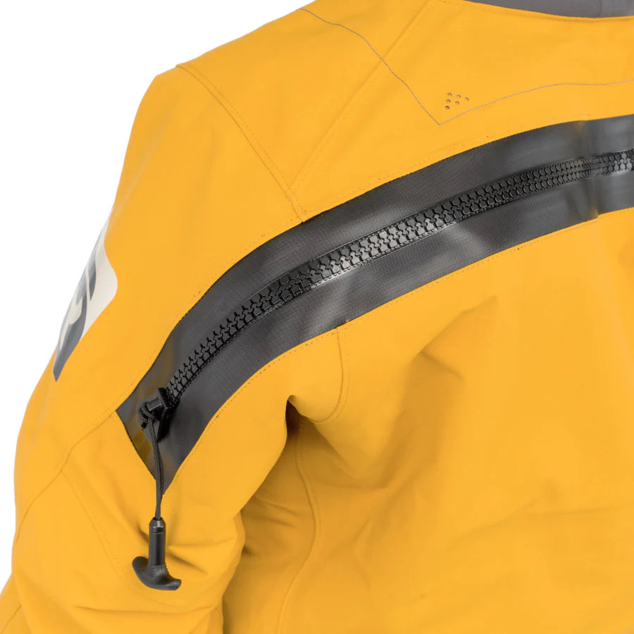 The Immersion Research Devils Club Drysuit is a rear entry, durable drysuit built for expeditions. Featuring YKK Aquaseal Rear Entry with T grip for on-off ease