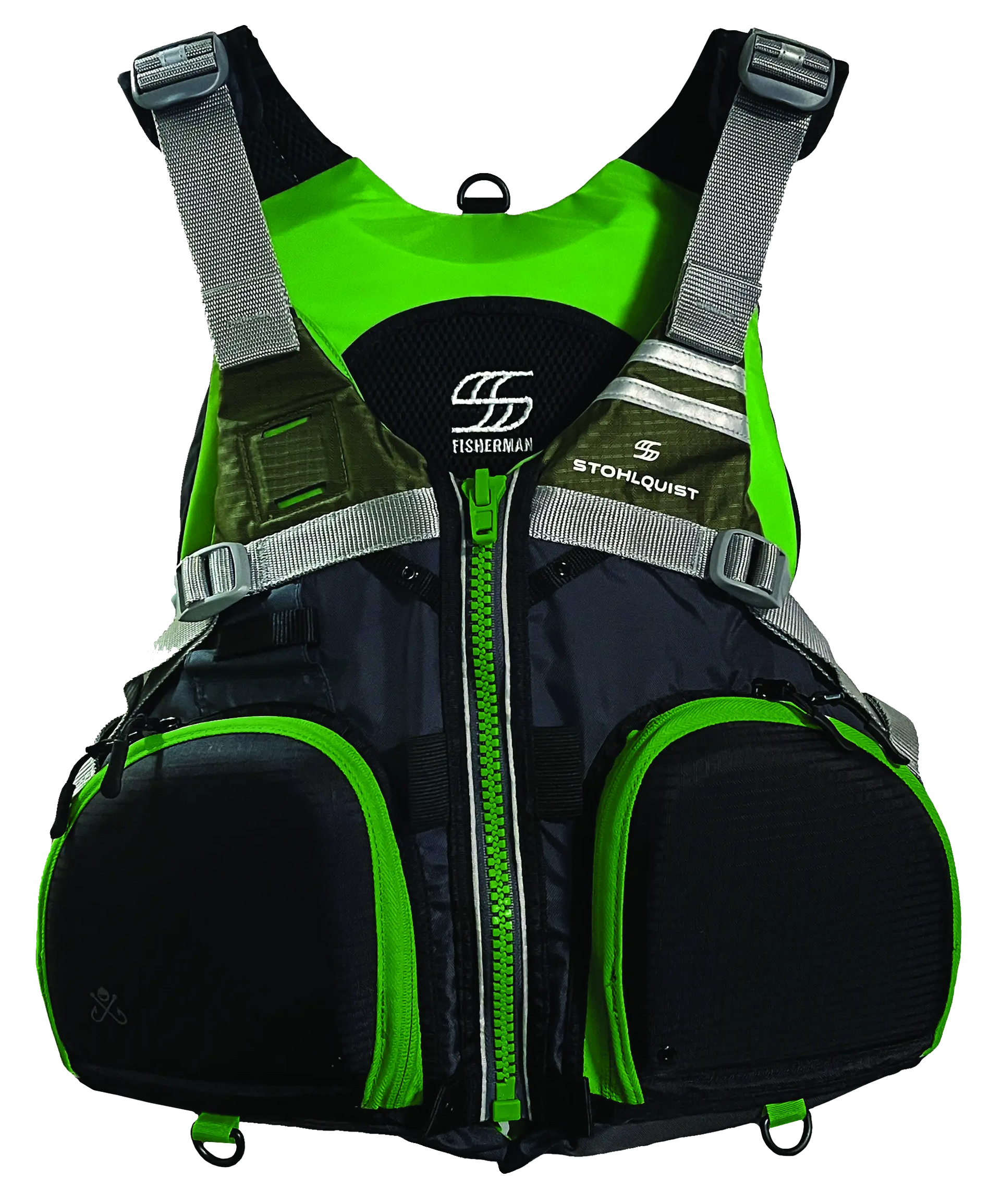 Stohlquist Fisherman ライフジャケット 緑 Stohlquist Fisherman PFD - 4Corners Riversports