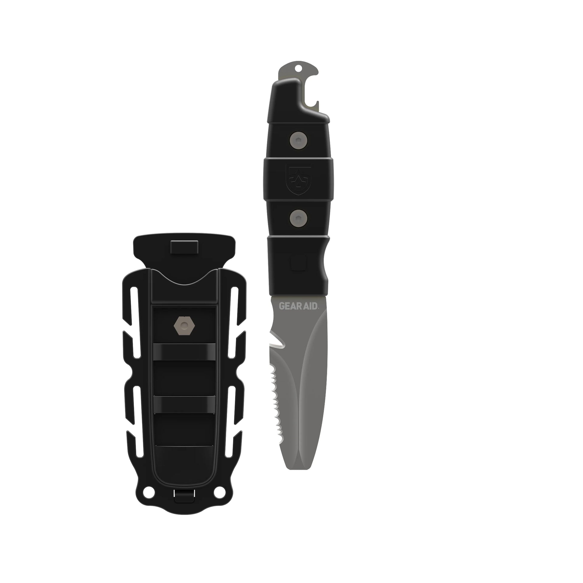 An Akua Knife with a black handle on a white background. (Brand: Gear Aid)