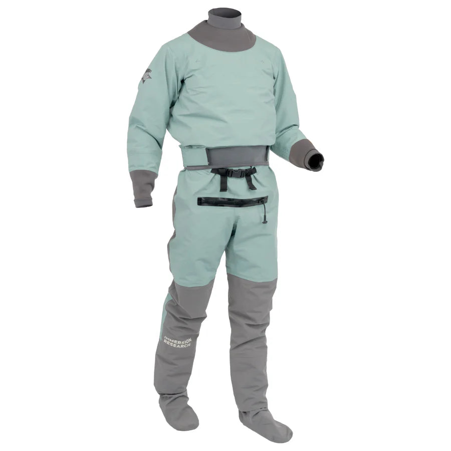 The Immersion Research Devils Club Drysuit is a rear entry, durable drysuit built for expeditions