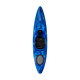 Dagger Katana whitewater kayak with paddle on a black background.
