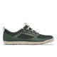 The Astral Loyak AC - Men's is a green and black casual shoe with ultra-fine ripstop mesh, a white sole and laces, the "Astral" brand on the side, and durable G-Rubber outsoles for better grip.
