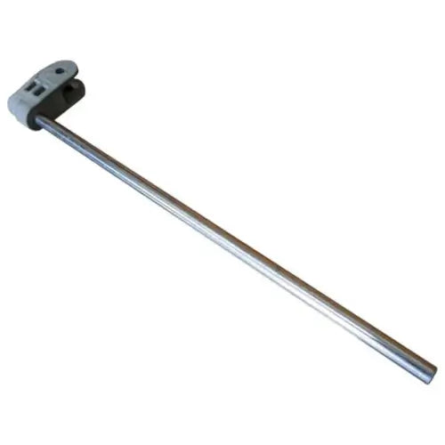 A stainless steel rod with a handle on a white background, showcasing Hobie's Kick Up Mast Links - Replacement technology.