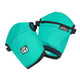 Teal elbow pads with black trim and an "IR" logo are shown on a white background—ideal to pair with Immersion Research Nanowave Handwarmer Pogies for total paddling comfort.