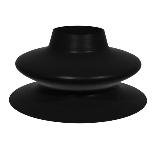 The Immersion Research Neck Gasket - IR is a black, round plastic part with a wide base and central opening—perfect for DIY gasket replacements or pairing with a latex neck gasket for dry, secure wear.