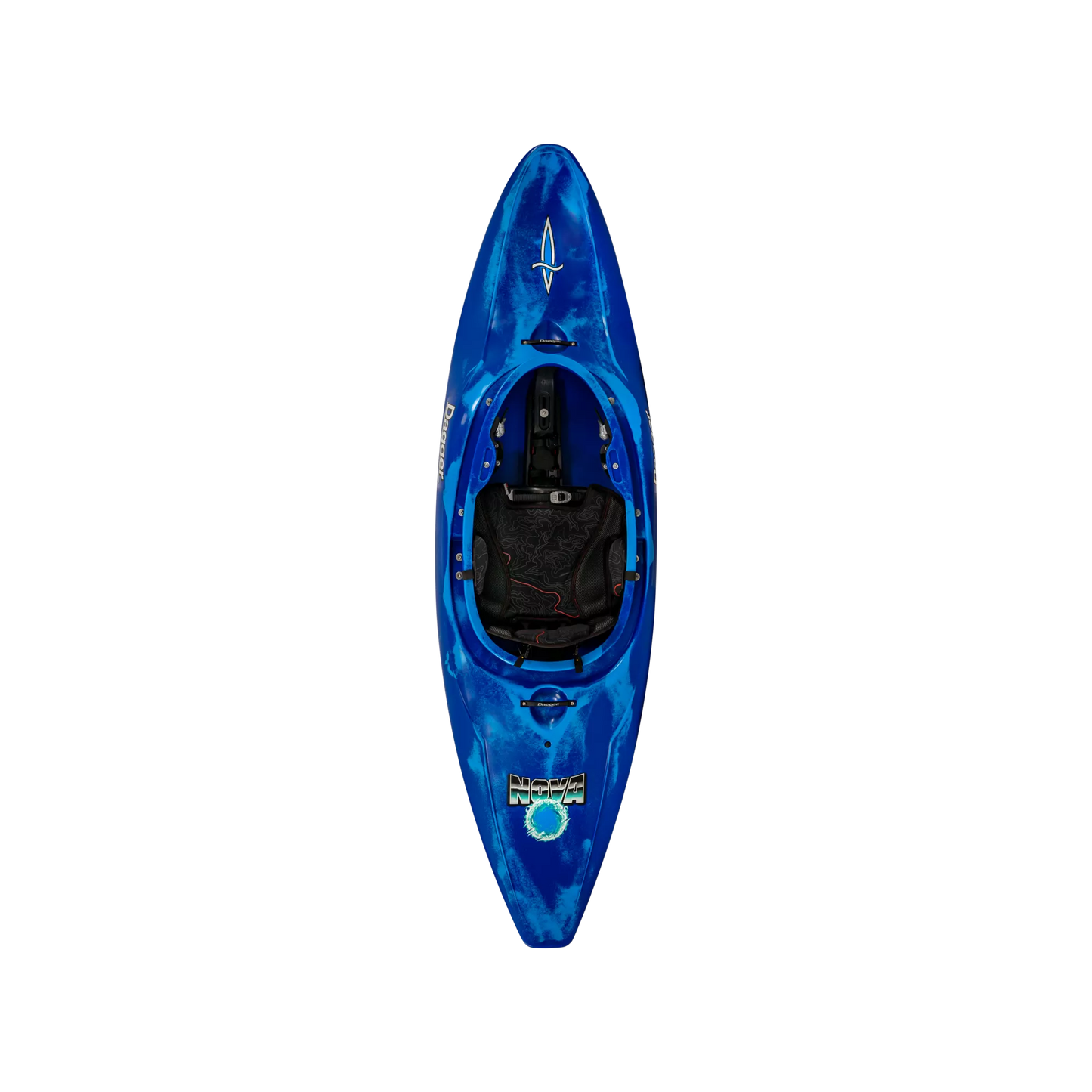 Blue Smoke full slice river play whitewater kayak.The Dagger Nova and Supernova are uniquely designed for 2 different paddler size ranges so you can saddle up, slice, surf, and spin your way to hours of amusement. 