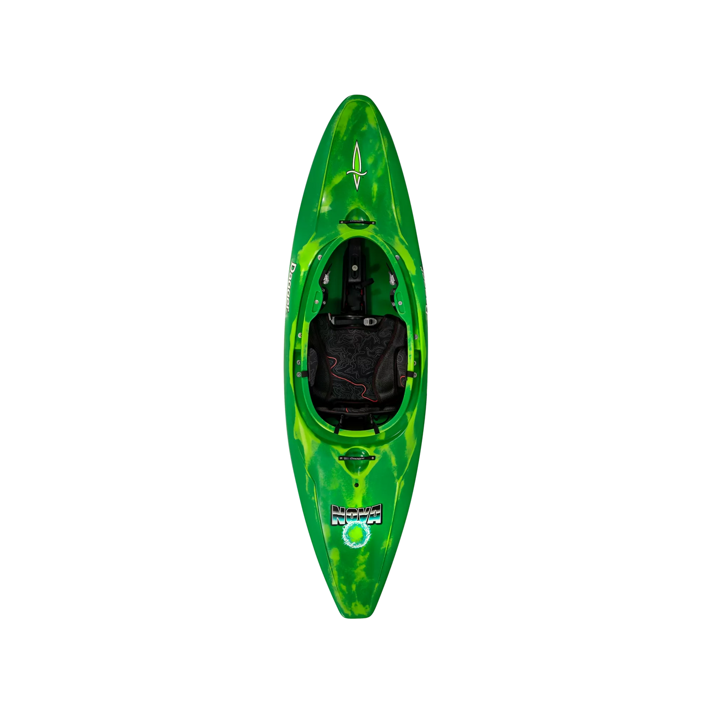 Green Smoke full slice river play whitewater kayak.The Dagger Nova and Supernova are uniquely designed for 2 different paddler size ranges so you can saddle up, slice, surf, and spin your way to hours of amusement. 