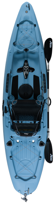 The top view of a Hobie Mirage Passport 10.5R & 12R kayak.