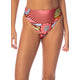 A close-up of a person wearing a Maaji Sully Bottom bikini bottom.