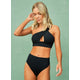 A woman wearing a Maaji Tamara Top bikini top and bottoms.