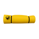 Bright yellow foam training dummy labeled "Jacks Plastic Welding Pickup Paco Pad" with a black bird logo, reminiscent of the Pickup Paco Pad waterproof camping mattress, shown against a plain white background.