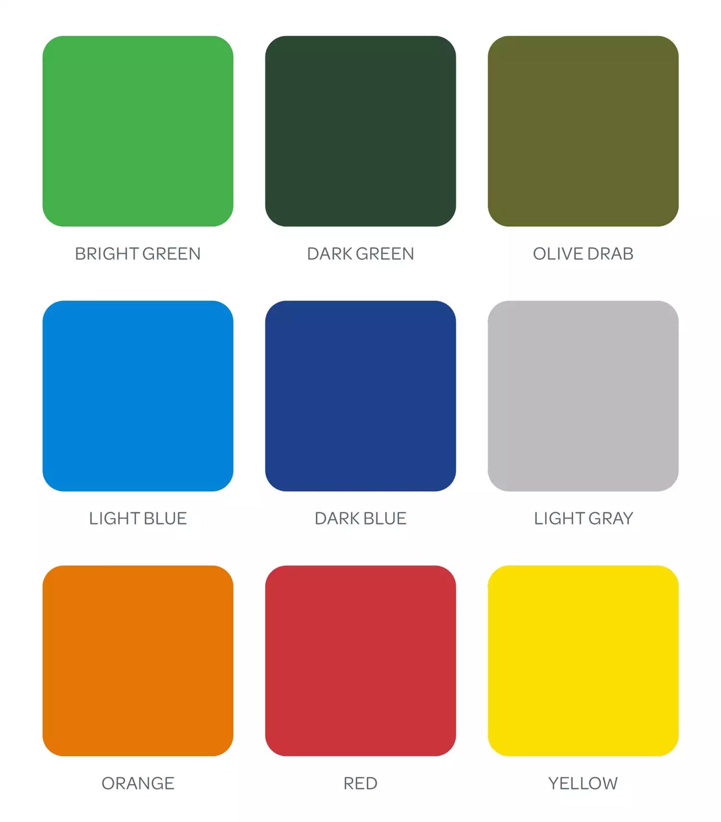 A Colorado Rafts fishing-friendly color chart designed by Rio Craft.